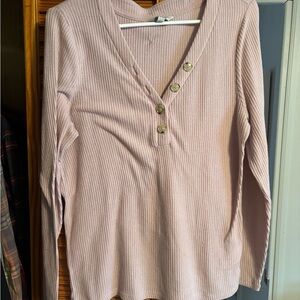 Lucky brand Women's Ribbed Top - Light Pink